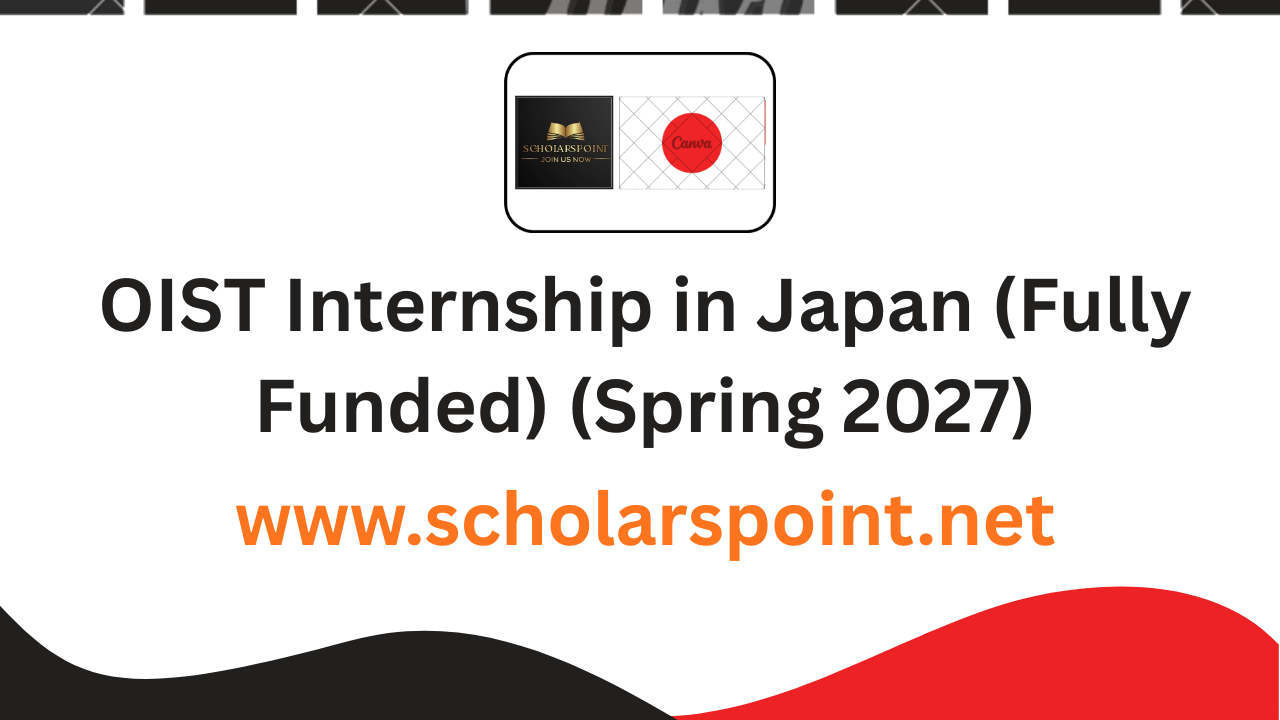 OIST Internship in Japan (Fully Funded) (Spring 2027)